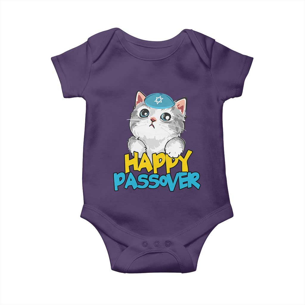 Happy Passover Cute Cat Baby Onesie Seder Jewish Pesach