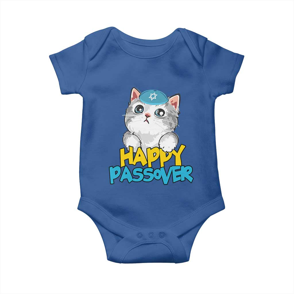 Happy Passover Cute Cat Baby Onesie Seder Jewish Pesach
