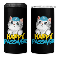 Happy Passover Cute Cat 4 in 1 Can Cooler Tumbler Seder Jewish Pesach
