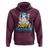 Happy Passover Cute Cat Hoodie Seder Jewish Pesach
