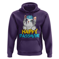 Happy Passover Cute Cat Hoodie Seder Jewish Pesach