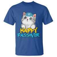 Happy Passover Cute Cat T Shirt Seder Jewish Pesach