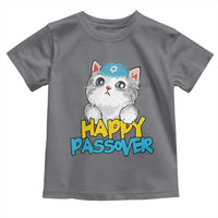 Happy Passover Cute Cat Toddler T Shirt Seder Jewish Pesach