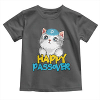 Happy Passover Cute Cat Toddler T Shirt Seder Jewish Pesach