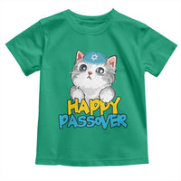 Happy Passover Cute Cat Toddler T Shirt Seder Jewish Pesach