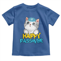 Happy Passover Cute Cat Toddler T Shirt Seder Jewish Pesach