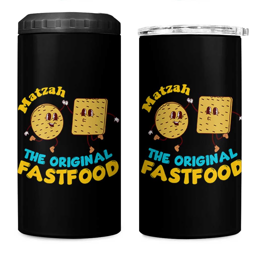Funny Passover Matzah 4 in 1 Can Cooler Tumbler The Original Fast Food Seder Jewish