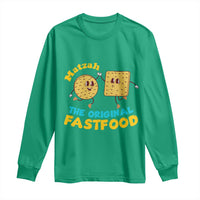 Funny Passover Matzah Long Sleeve Shirt The Original Fast Food Seder Jewish