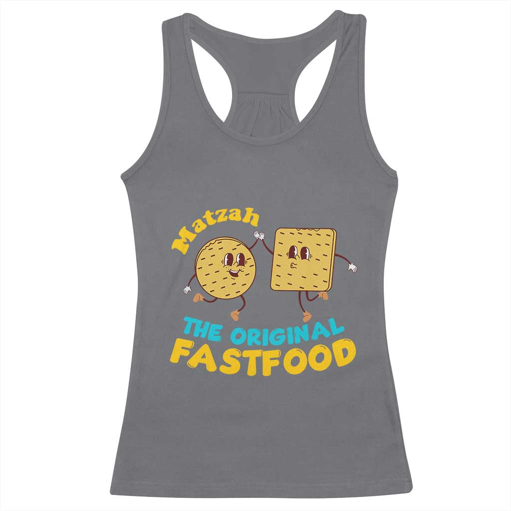 Funny Passover Matzah Racerback Tank Top The Original Fast Food Seder Jewish