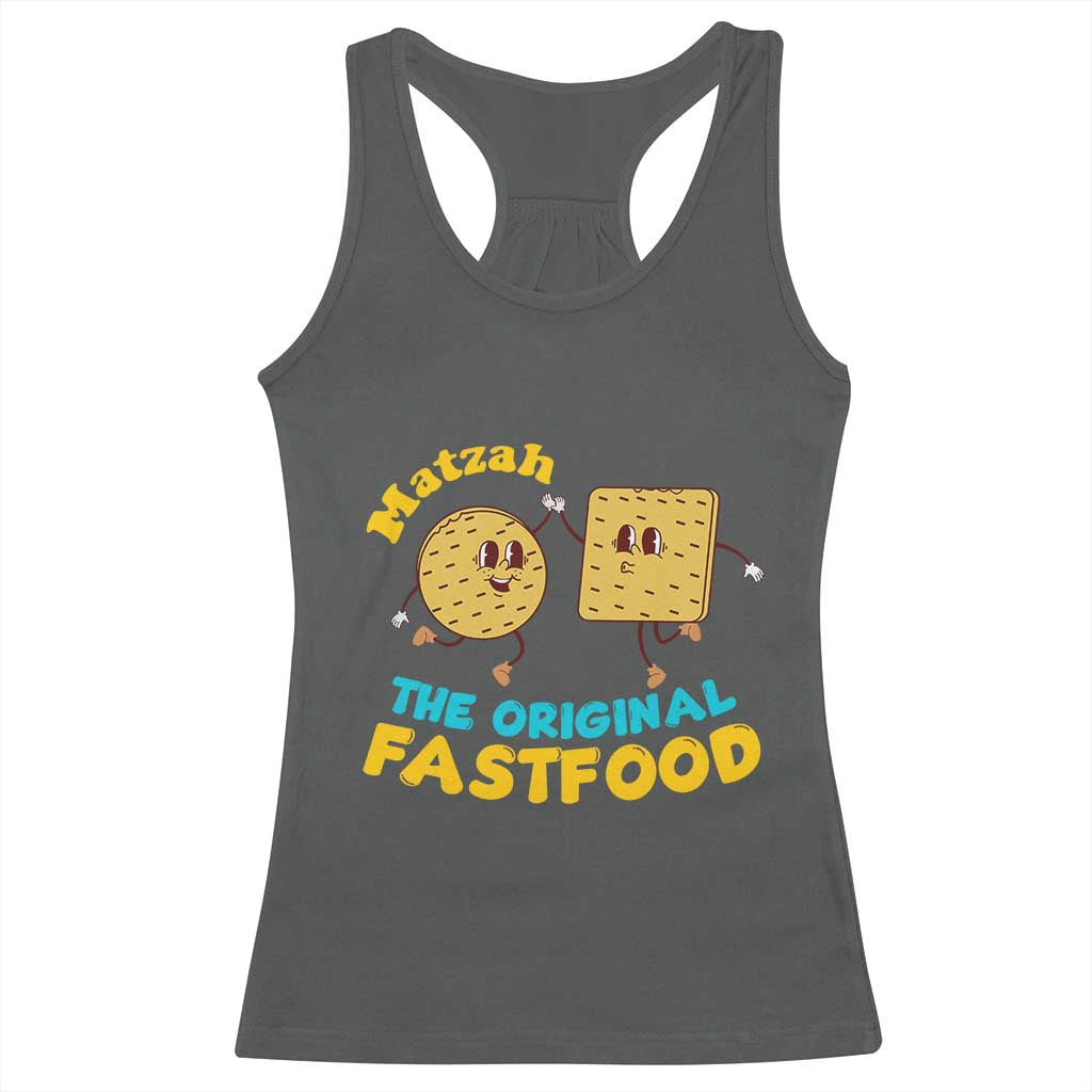 Funny Passover Matzah Racerback Tank Top The Original Fast Food Seder Jewish