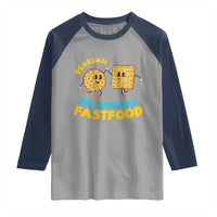 Funny Passover Matzah Raglan Shirt The Original Fast Food Seder Jewish