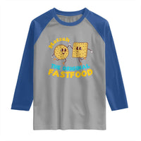 Funny Passover Matzah Raglan Shirt The Original Fast Food Seder Jewish