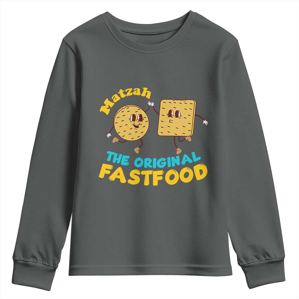 Funny Passover Matzah Youth Sweatshirt The Original Fast Food Seder Jewish