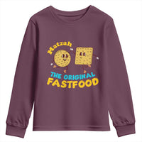 Funny Passover Matzah Youth Sweatshirt The Original Fast Food Seder Jewish