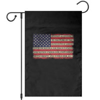 Pledge of Allegiance USA Flag Vintage Patriotic Graphic Garden Flag One Nation Under God Liberty and Justice for All