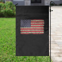 Pledge of Allegiance USA Flag Vintage Patriotic Graphic Garden Flag One Nation Under God Liberty and Justice for All