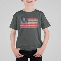 Pledge of Allegiance USA Flag Vintage Patriotic Graphic T Shirt For Kid One Nation Under God Liberty and Justice for All