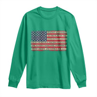 Pledge of Allegiance USA Flag Vintage Patriotic Graphic Long Sleeve Shirt One Nation Under God Liberty and Justice for All