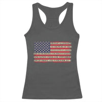 Pledge of Allegiance USA Flag Vintage Patriotic Graphic Racerback Tank Top One Nation Under God Liberty and Justice for All