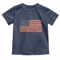 Pledge of Allegiance USA Flag Vintage Patriotic Graphic Toddler T Shirt One Nation Under God Liberty and Justice for All