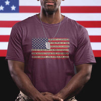 American Patriotic T Shirt I Pledge Allegiance To The Flag Of The USA One Nation Under God TS02