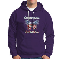 American Patriotic Hoodie God Bless America Land That I Love - Wonder Print Shop
