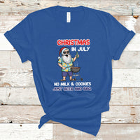 Christmas in July T Shirt Christmas Christmas In July No Milk And Cookies Just Beer And BBQ - Wonder Print Shop