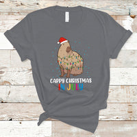 Christmas in July T Shirt Christmas in July Cute Capybara Cappy Christmas Xmas Lights - Wonder Print Shop