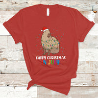 Christmas in July T Shirt Christmas in July Cute Capybara Cappy Christmas Xmas Lights - Wonder Print Shop
