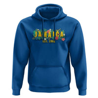 Jamaica Est 1962 Tropical Independence Hoodie Doctor Bird and Hibiscus Botanical Travel Souvenir