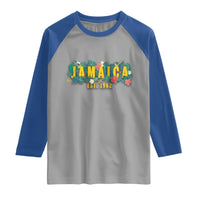 Jamaica Est 1962 Tropical Independence Raglan Shirt Doctor Bird and Hibiscus Botanical Travel Souvenir