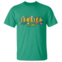 Jamaica Est 1962 Tropical Independence T Shirt Doctor Bird and Hibiscus Botanical Travel Souvenir TS02