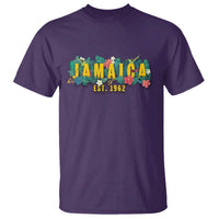 Jamaica Est 1962 Tropical Independence T Shirt Doctor Bird and Hibiscus Botanical Travel Souvenir TS02