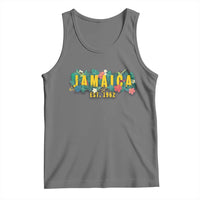 Jamaica Est 1962 Tropical Independence Tank Top Doctor Bird and Hibiscus Botanical Travel Souvenir