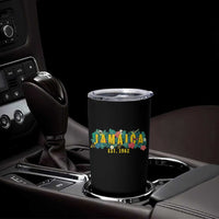 Jamaica Est 1962 Tropical Independence Tumbler Cup Doctor Bird and Hibiscus Botanical Travel Souvenir