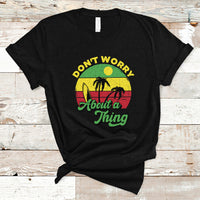 Jamaica T Shirt Don't Worry About A Thing Retro Caribbean Jamaica Reggae - Wonder Print Shop