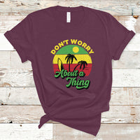 Jamaica T Shirt Don't Worry About A Thing Retro Caribbean Jamaica Reggae - Wonder Print Shop