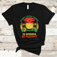 Jamaica T Shirt Every Little Thing Is Gonna Be Alright Retro Jamaica Reggae - Wonder Print Shop