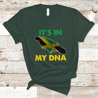 Jamaica T Shirt It's In My DNA Proud Jamaican Flag Map Jamaica Reggae - Wonder Print Shop