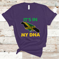 Jamaica T Shirt It's In My DNA Proud Jamaican Flag Map Jamaica Reggae - Wonder Print Shop