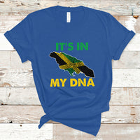 Jamaica T Shirt It's In My DNA Proud Jamaican Flag Map Jamaica Reggae - Wonder Print Shop