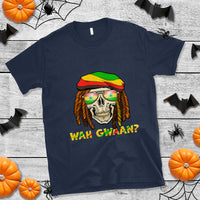 Jamaica T Shirt Wah Gwaan Jamaican Skull Pride Jamaica Flag Reggae Vacation - Wonder Print Shop
