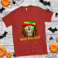 Jamaica T Shirt Wah Gwaan Jamaican Skull Pride Jamaica Flag Reggae Vacation - Wonder Print Shop