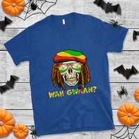 Jamaica T Shirt Wah Gwaan Jamaican Skull Pride Jamaica Flag Reggae Vacation - Wonder Print Shop