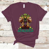 Jamaica T Shirt Jamaican Black Girls Melanin Queen Jamaica Flag Hair Womens - Wonder Print Shop