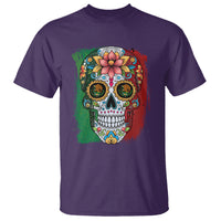 Sugar Skull Mexican Flag T Shirt Viva Mexico Hispanic Heritage Month - Wonder Print Shop