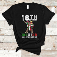 Mexican Independence Day T Shirt Dabbing Celebrate 16th September Viva Mexico Latino Hispanic Heritage - Wonder Print Shop