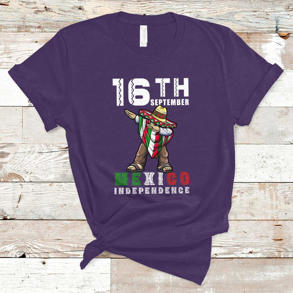 Mexican Independence Day T Shirt Dabbing Celebrate 16th September Viva Mexico Latino Hispanic Heritage - Wonder Print Shop