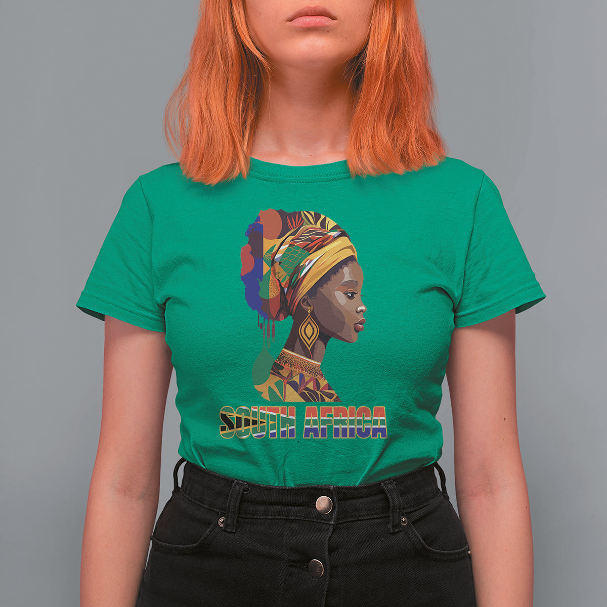 South African Women T Shirt For Women South Africa Pride Black Africans Coloureds - Wonder Print Shop