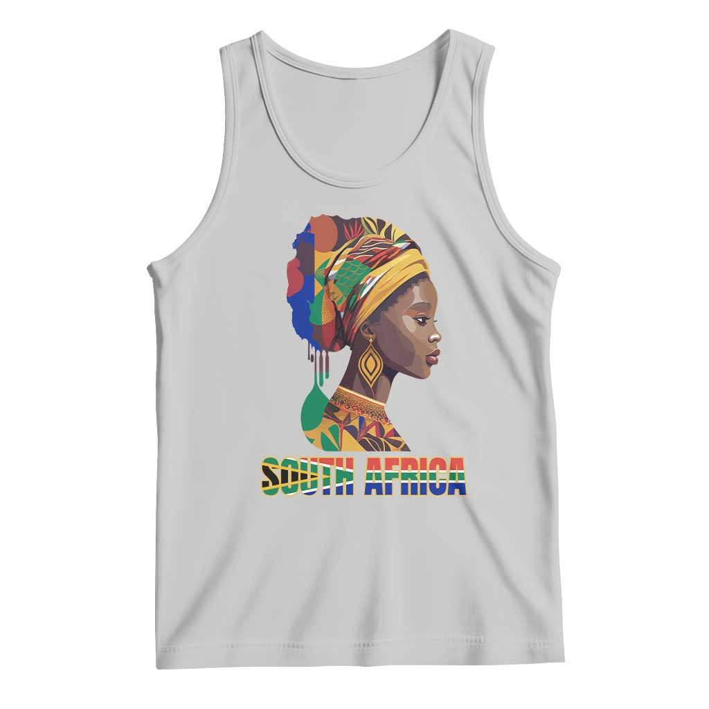 South Africa Pride Tank Top Black African Woman